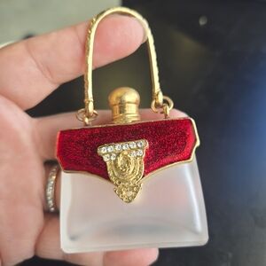 Vintage Elegant Red and Gold Women's Bag